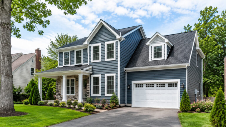 Maryland home with fresh premium vinyl siding improving protection and curb appeal